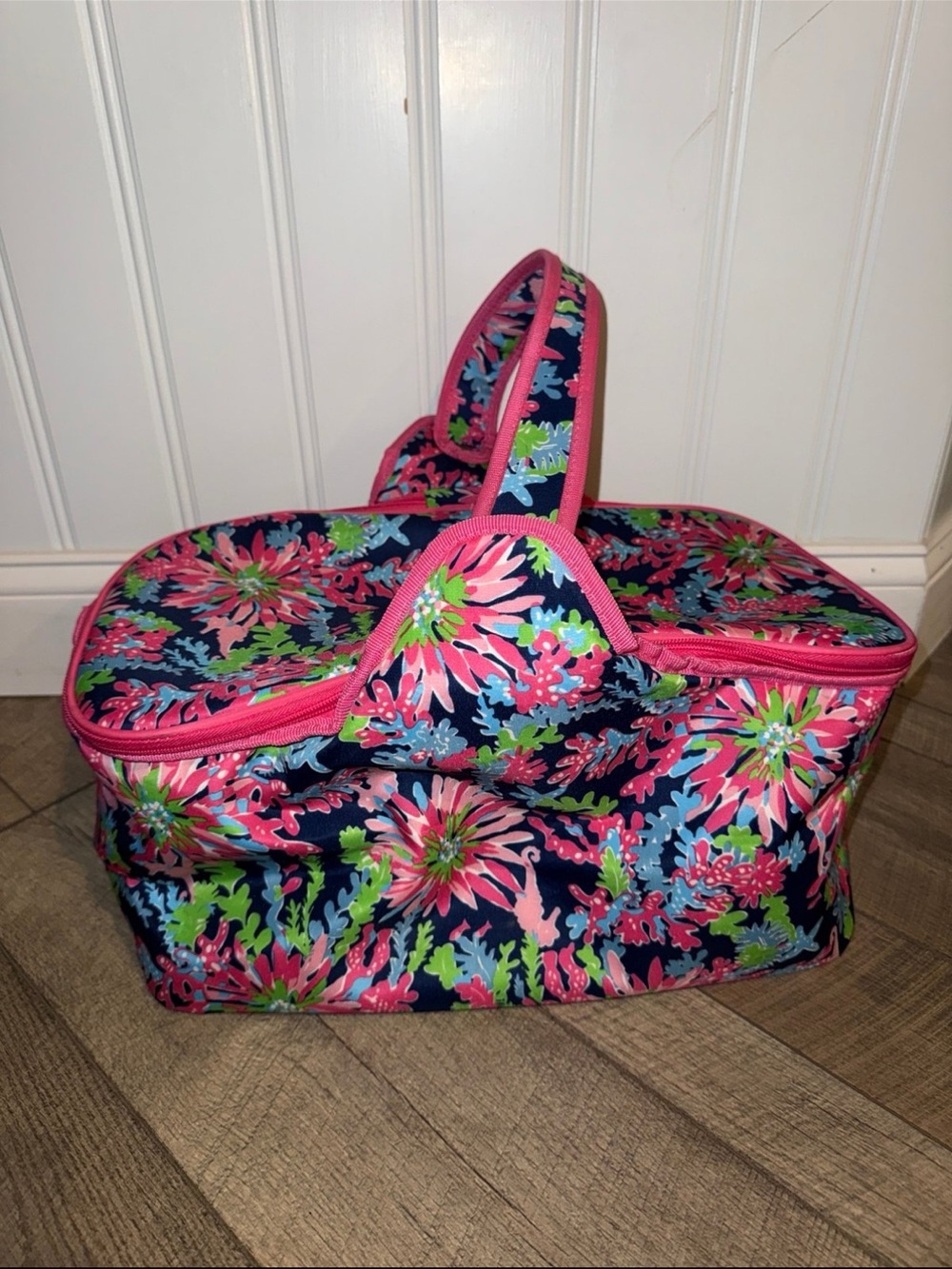 Lilly Pulitzer Picnic Basket Cooler Bag